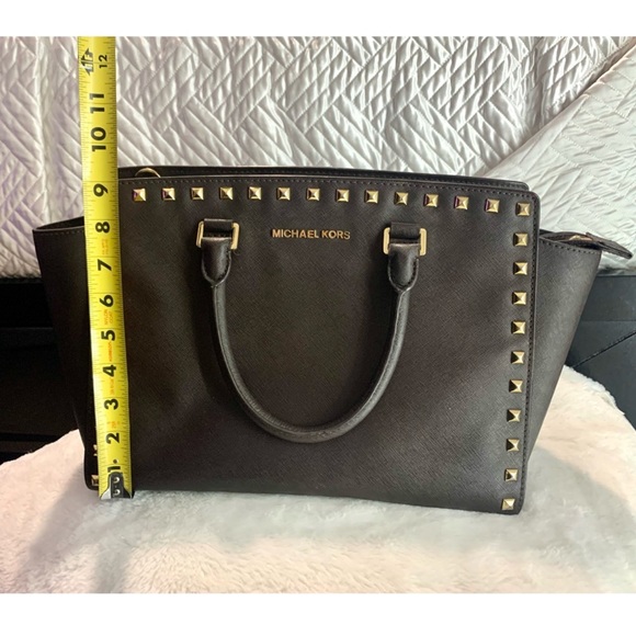 Michael Kors brown top handle bag - Picture 7 of 8